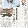 北海道新聞にコラム「アウトドアで行こう」掲載 森の隣人：自宅そばにヒグマの足跡やふん